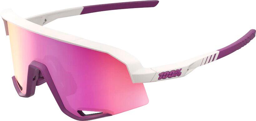 100% Occhiali Slendale - Matte Chalk - Purple Multilayer Mirror Lens