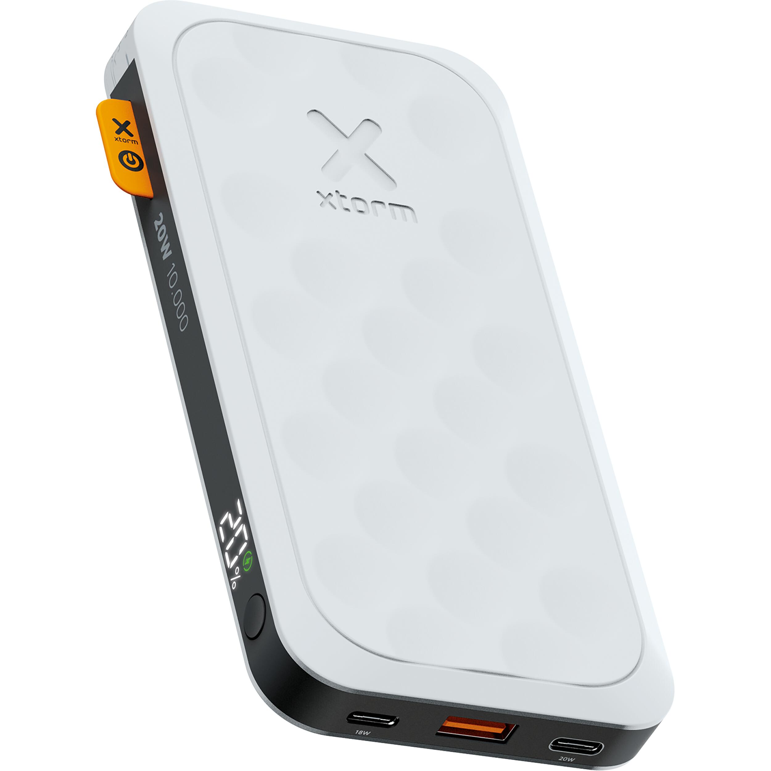 XTORM Xtorm 20W FS5 Powerbank 10.000mAh + 20W GaN2 Lader + USB-C PD Kabel, Wit