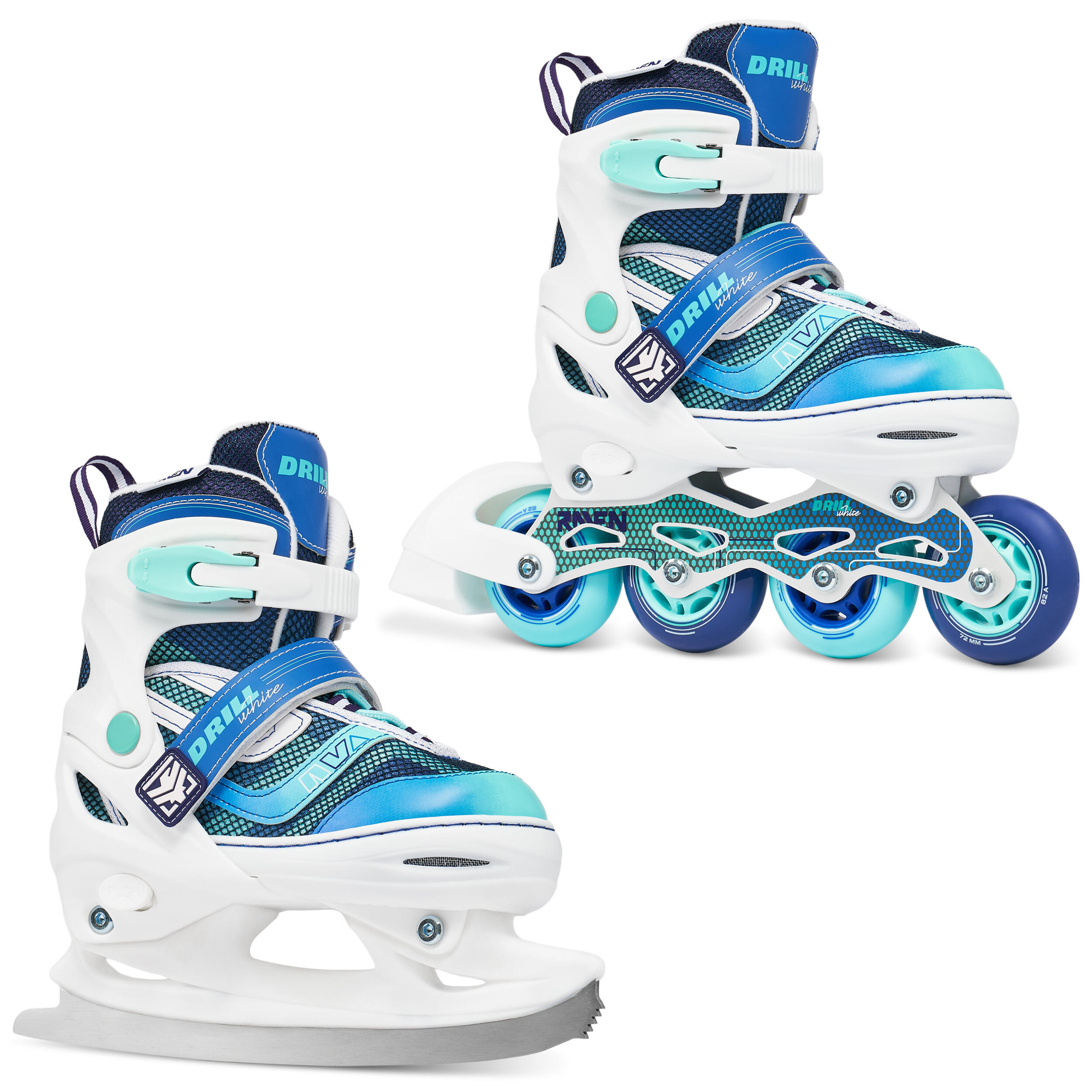 RAVEN Verstellbare Roller Skates 2in1 Drill