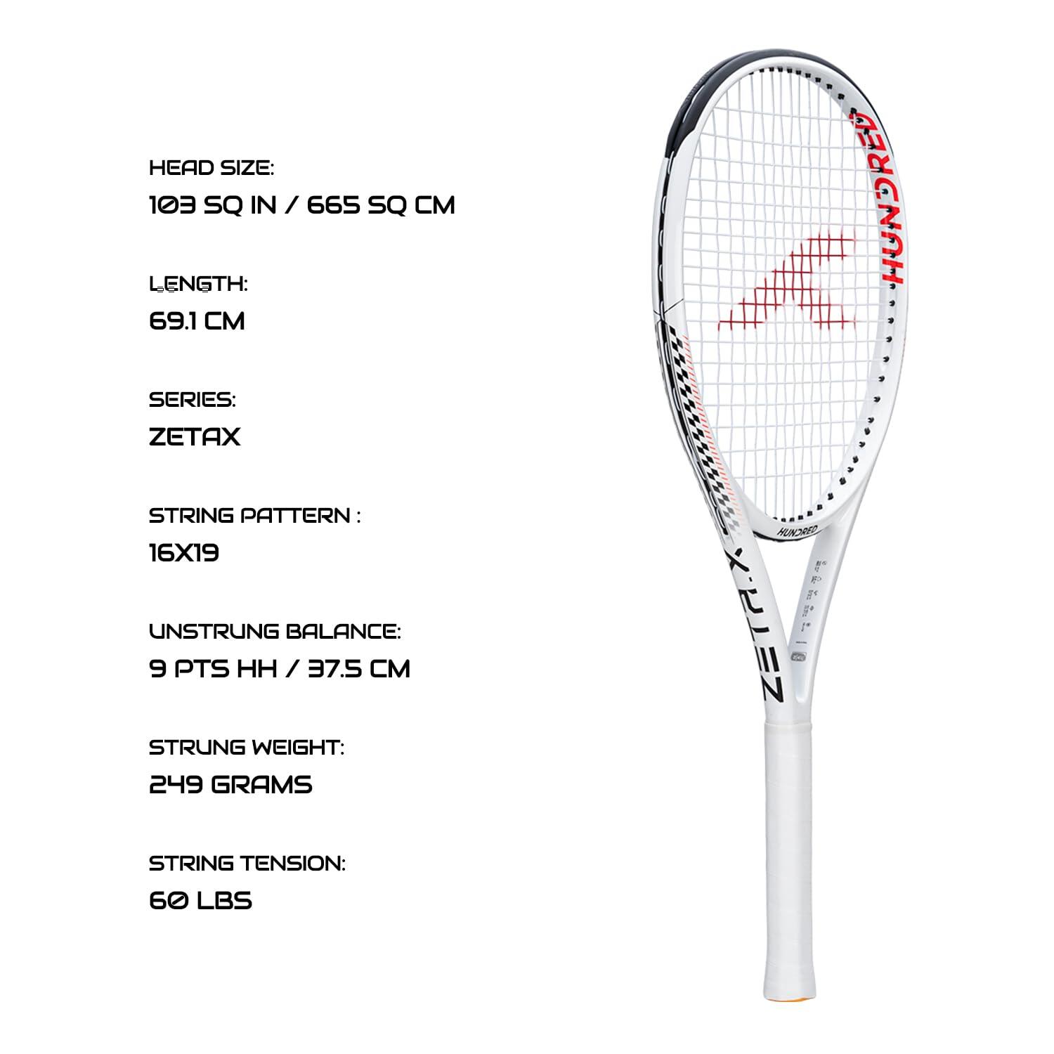 Hundred Zeta X 249g|Head Heavy|Housse|Grip 4 2/7