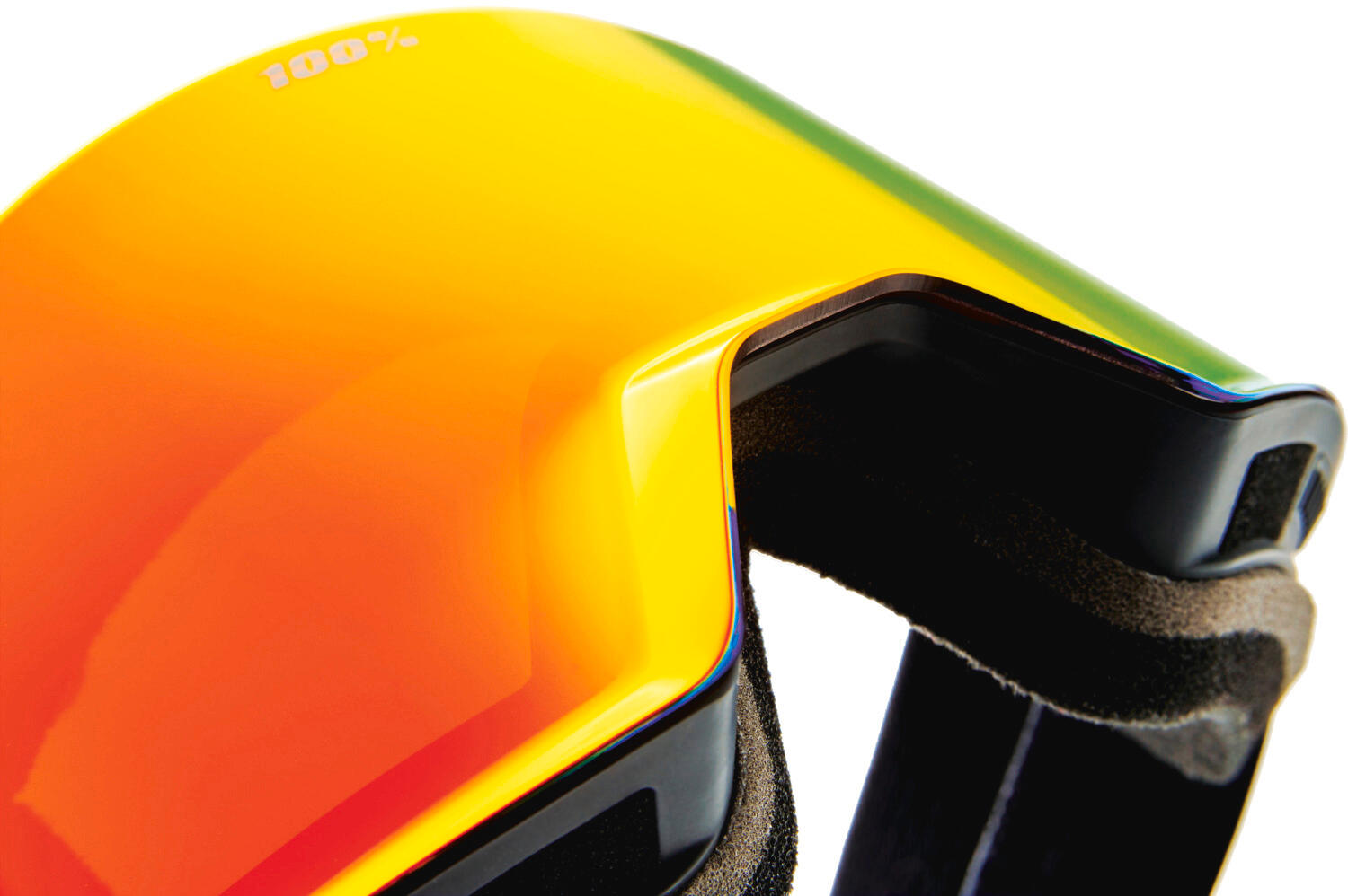 NORG HiPER Goggle Black/Red - Mirror Red Lens 3/4