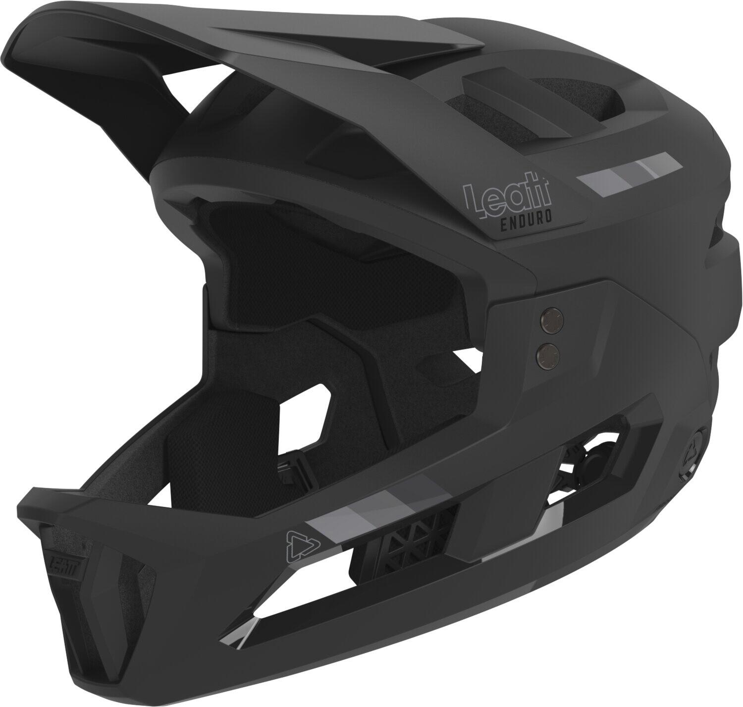 LEATT Helm mit abnehmbarem Kinnschutz Leatt Enduro 2.0 Schwarz