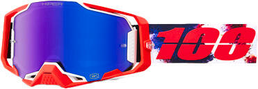 100% Armega HIPER Goggle Morpho - Mirror Blue Lens
