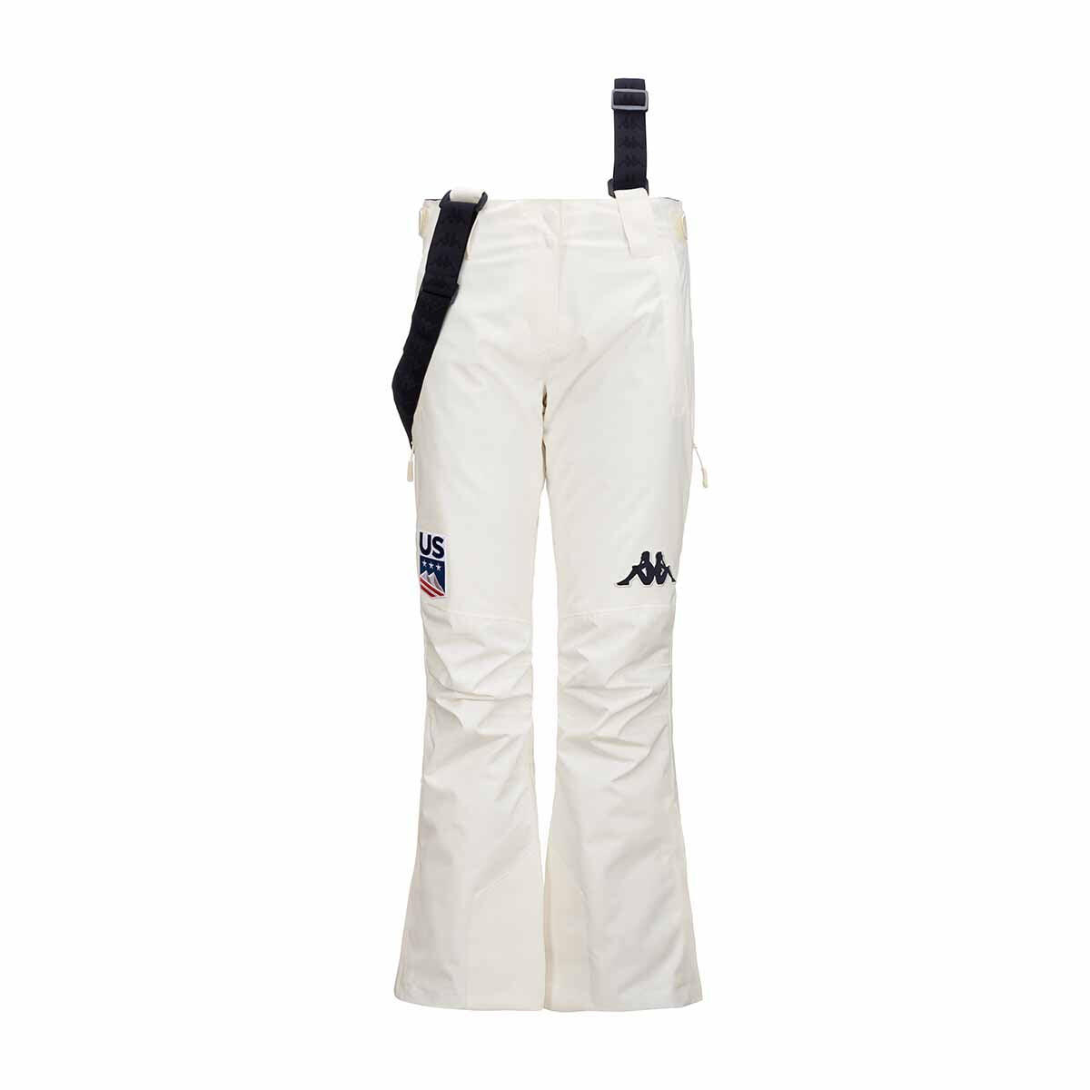 Kappa - Pantalon De Ski Déperlant Femme 6cento 665 Blanc - Pantalon De Ski - Blanc - Decathlon