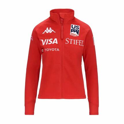 Veste manches longues femme 6Cento 688 rouge