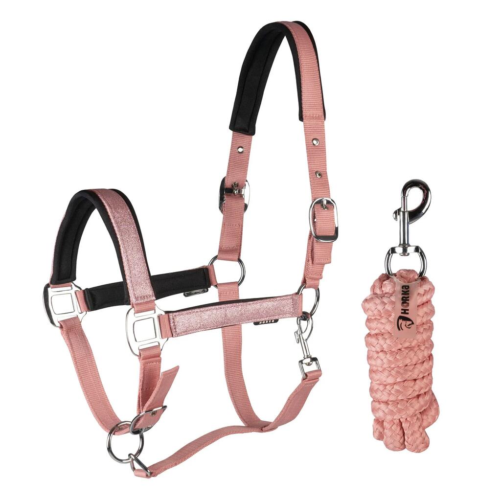 Halter and lead rope set for horse Horka Brilliance