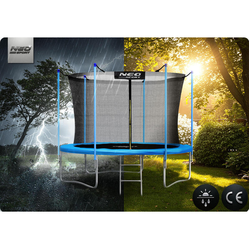 Trampolina ogrodowa Neo-Sport NS-08W181 z siatką wewnętrzną 8ft/252cm