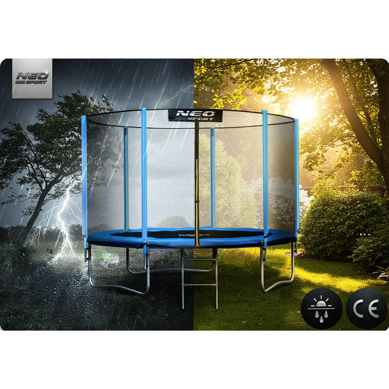 Trampolina ogrodowa Neo-Sport NS-10z181 z siatką zewnętrzną 10ft/312cm