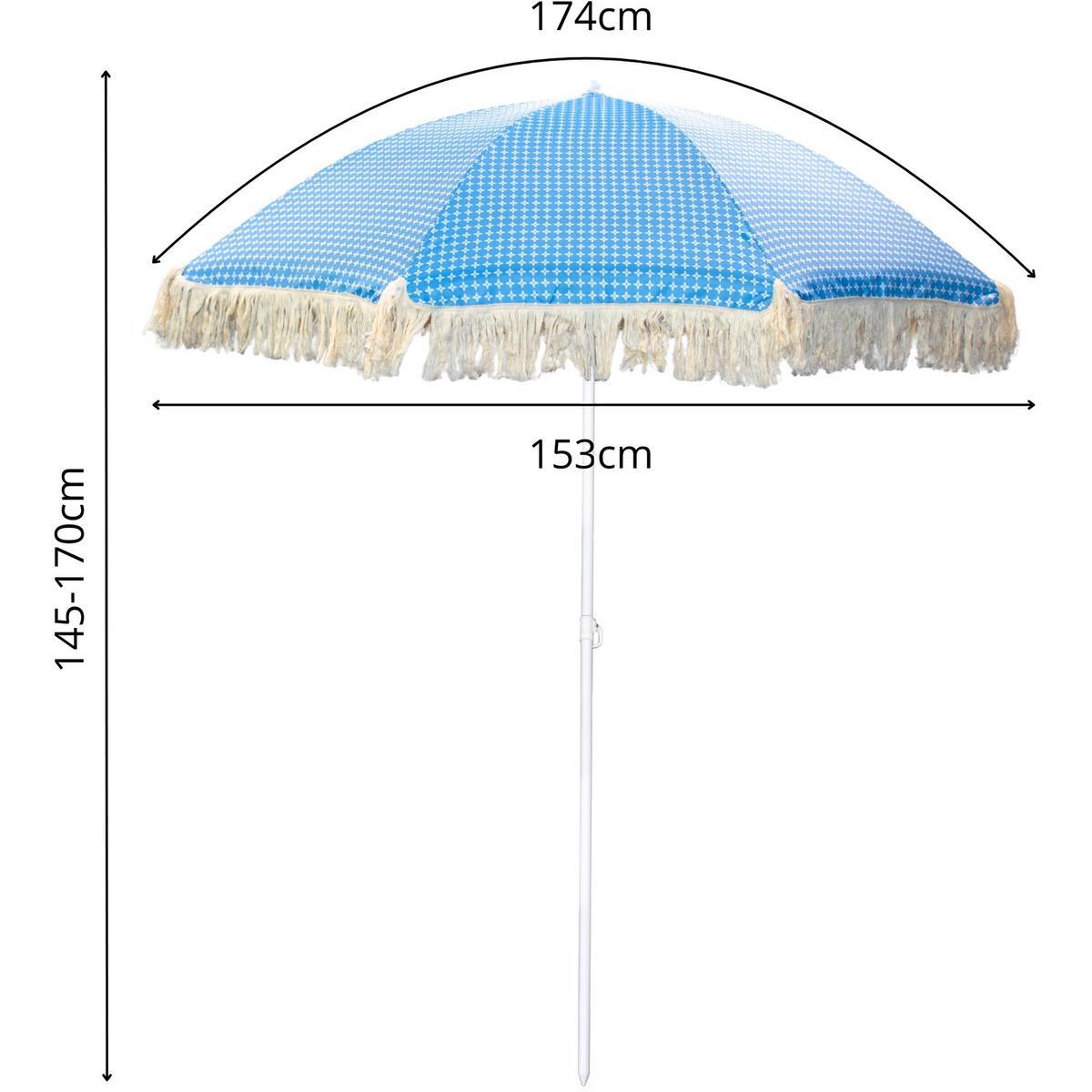 Parasol turystyczny 174CM z frędzlami 5/6
