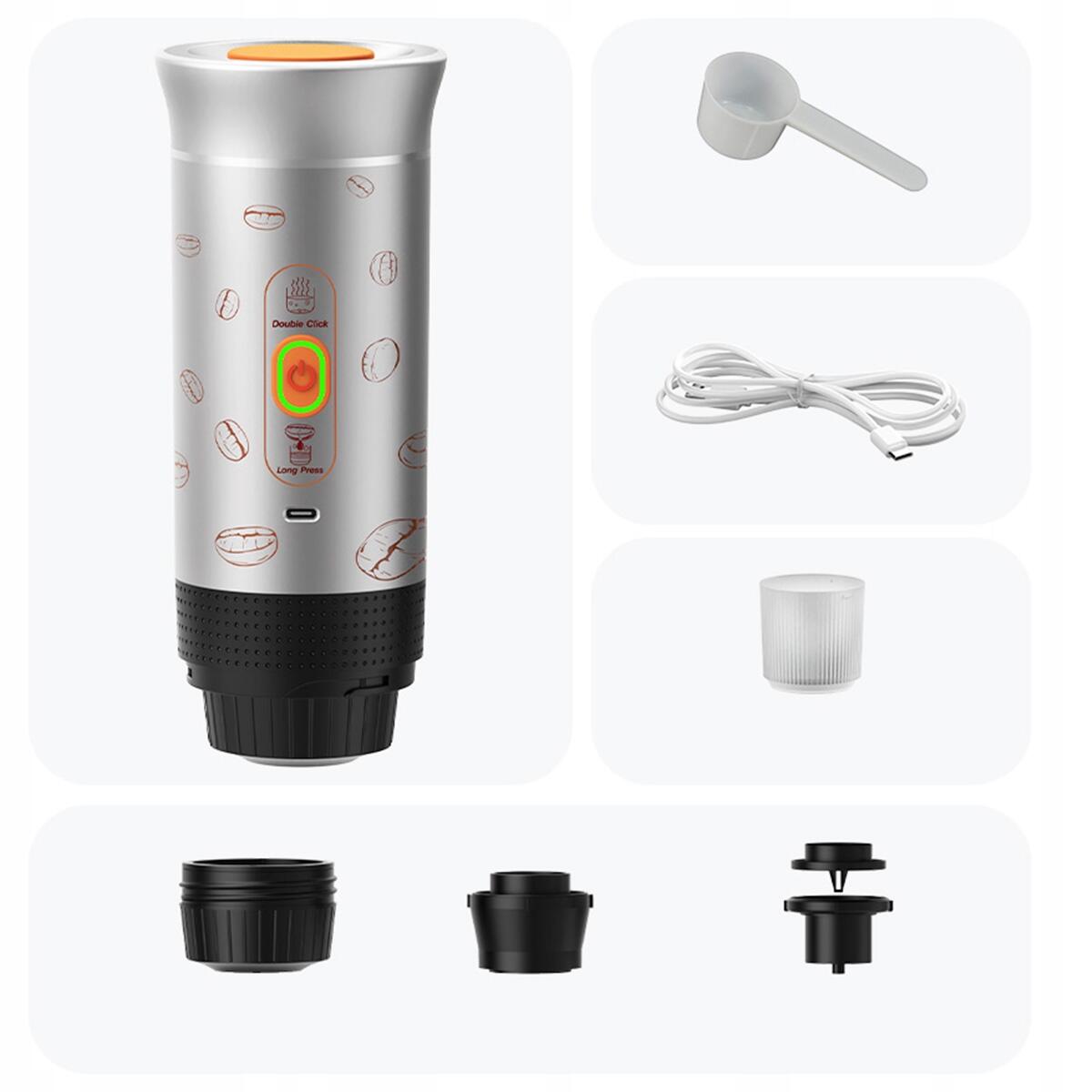 Outdoorowy Ekspres do kawy z akumulatorem Aerogogo AeroEspresso Maker KF-JN-02 5/7