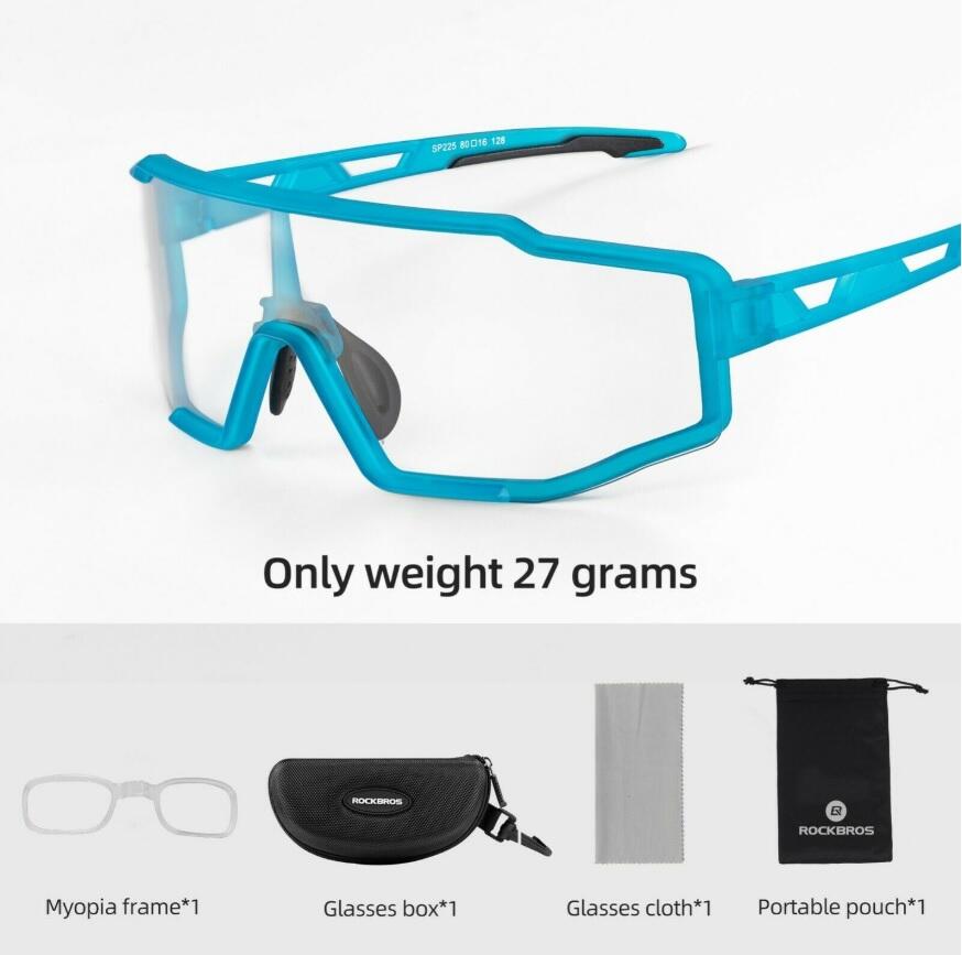 Okulary sportowe unisex Rockbros SP214BL z fotochromem 2/3