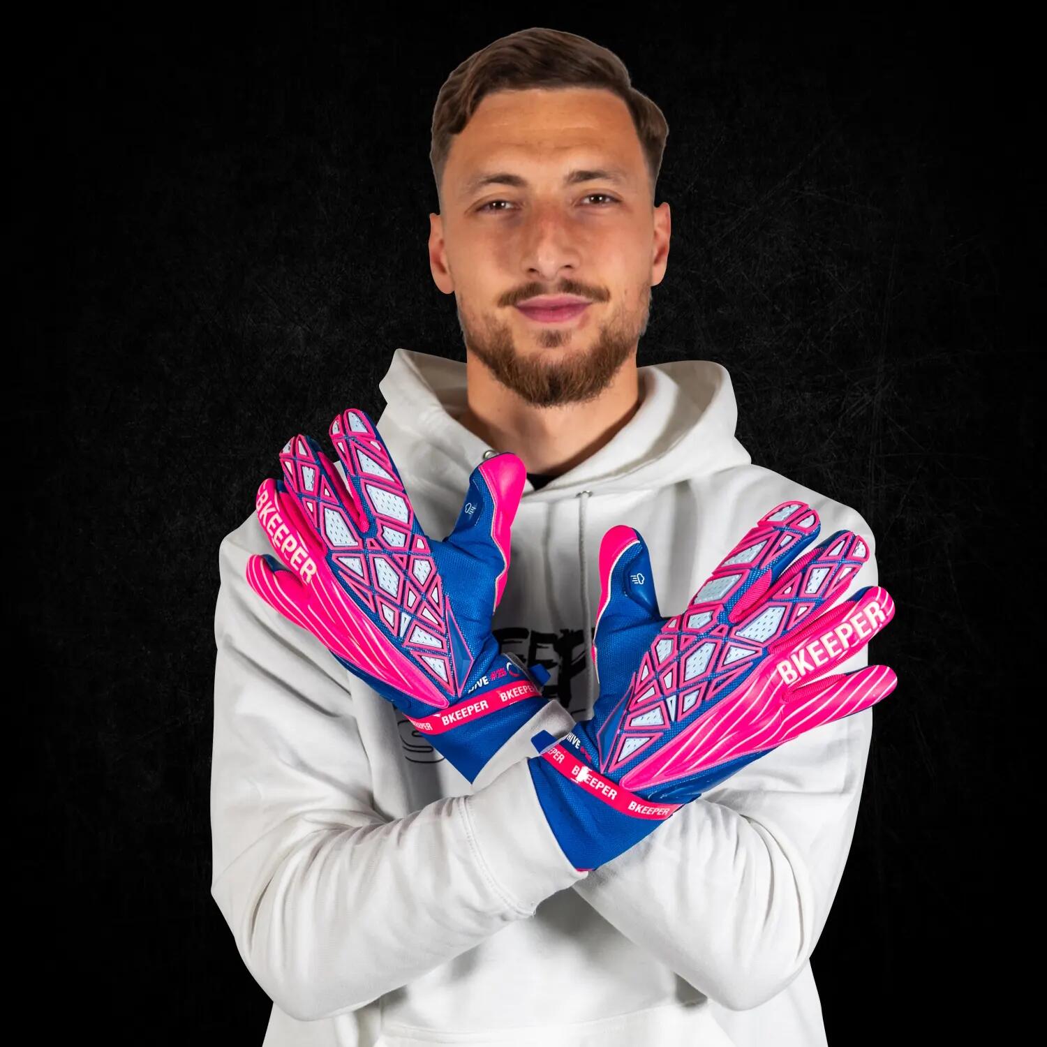 Luvas de goleiro adulto Hive #25 Aqua 7/8