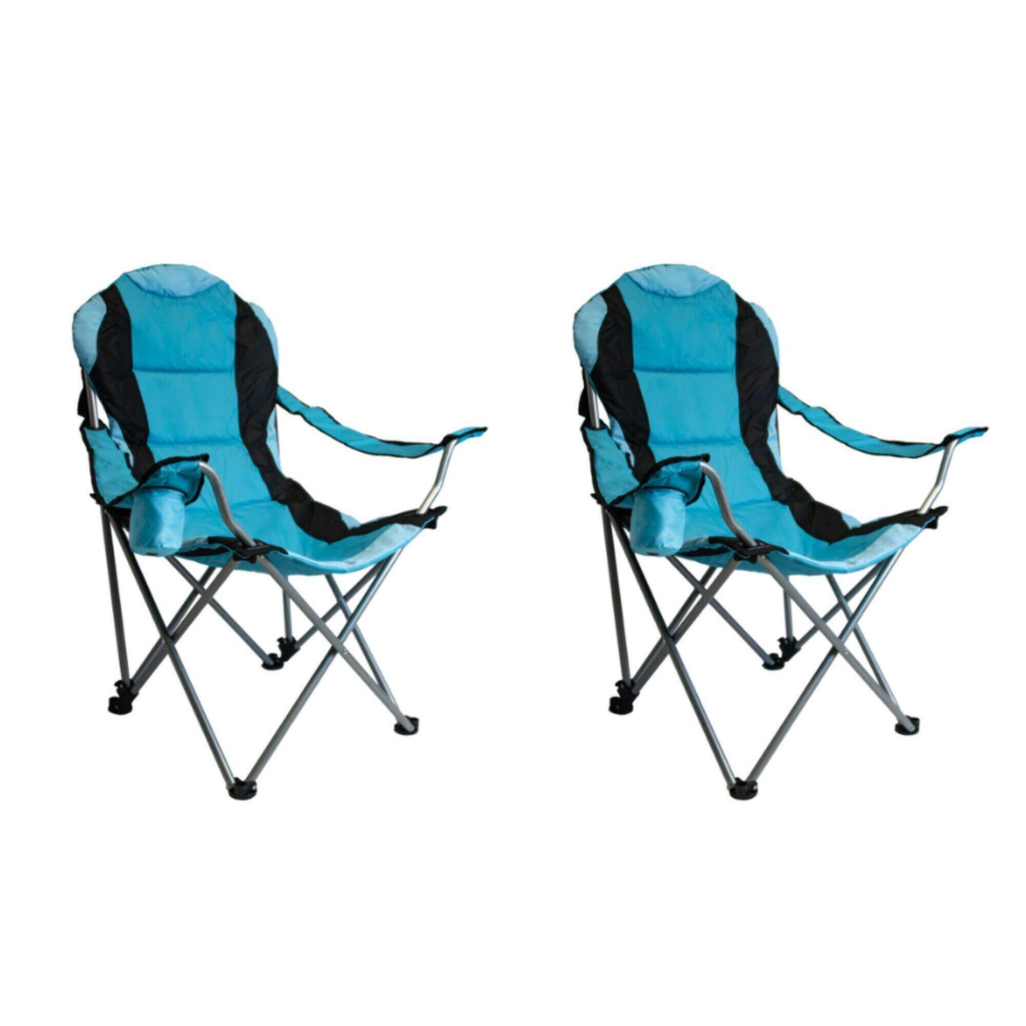 POWER SHOT Sada 2 špičkových kempingových židlí - maximální pohodlí