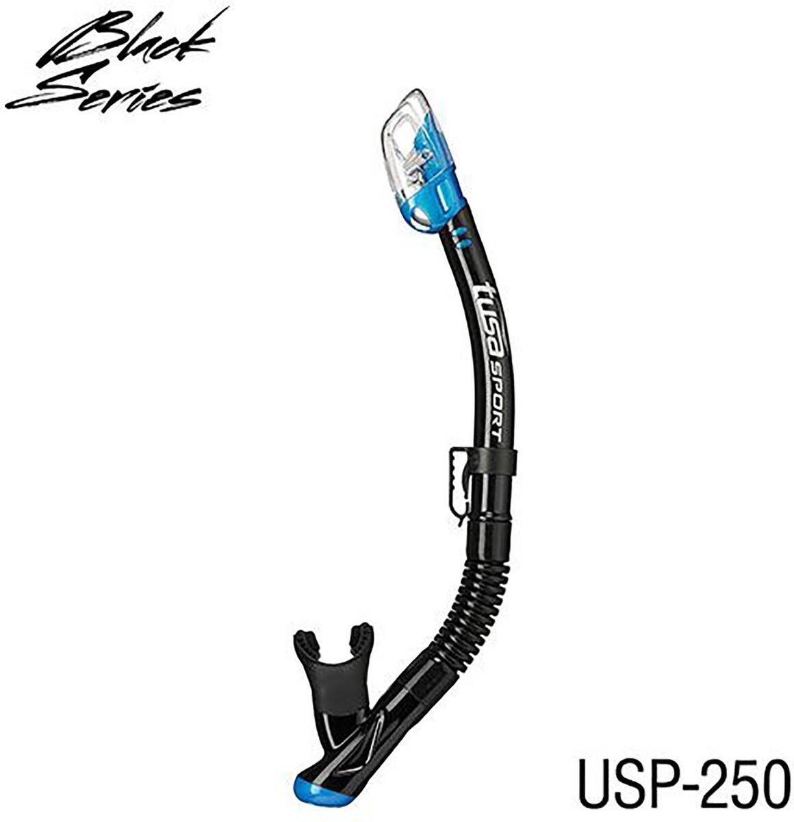 TUSA Serene Combo Snorkelset - Zwart/Vissenstaartblauw 3/5