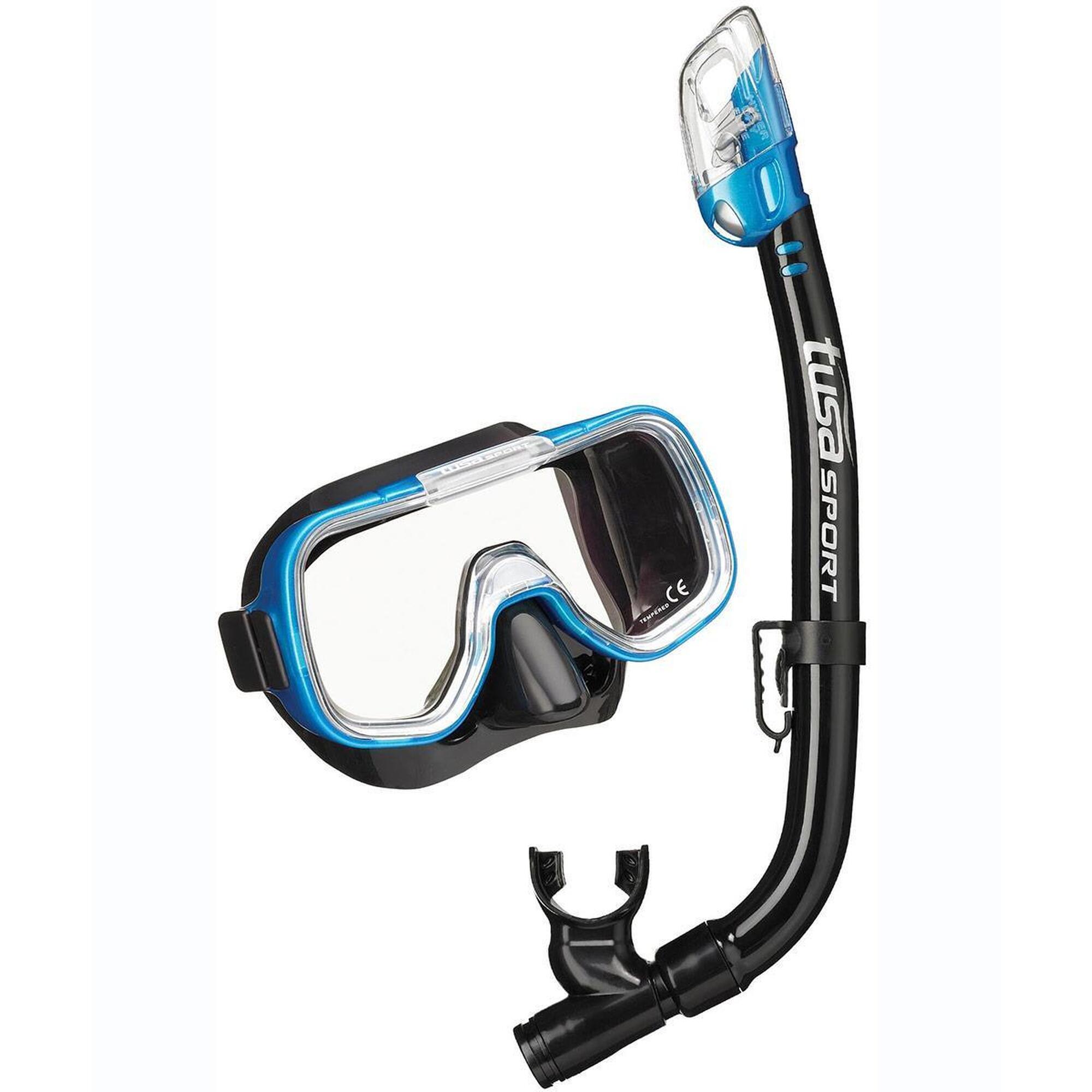 Tusa - Ensemble De Plongée Tusa Masque + Tuba - Kit De Snorkeling - Bleu - Taille Unique - Decathlon