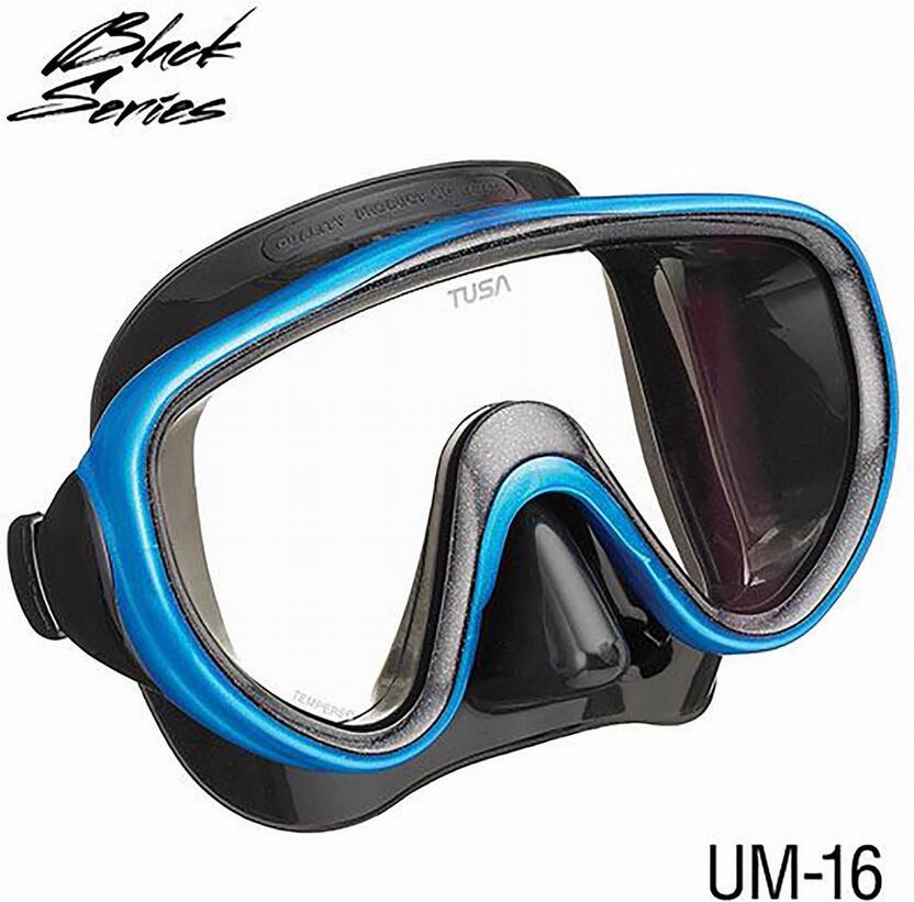 TUSA Serene Combo Snorkelset - Zwart/Vissenstaartblauw 4/5
