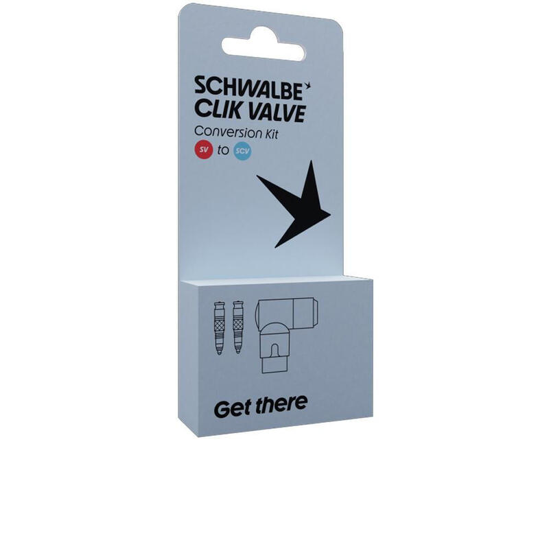 Schwalbe Click Valve - SV-SCV Convertion Kit - Valve With Pump Head