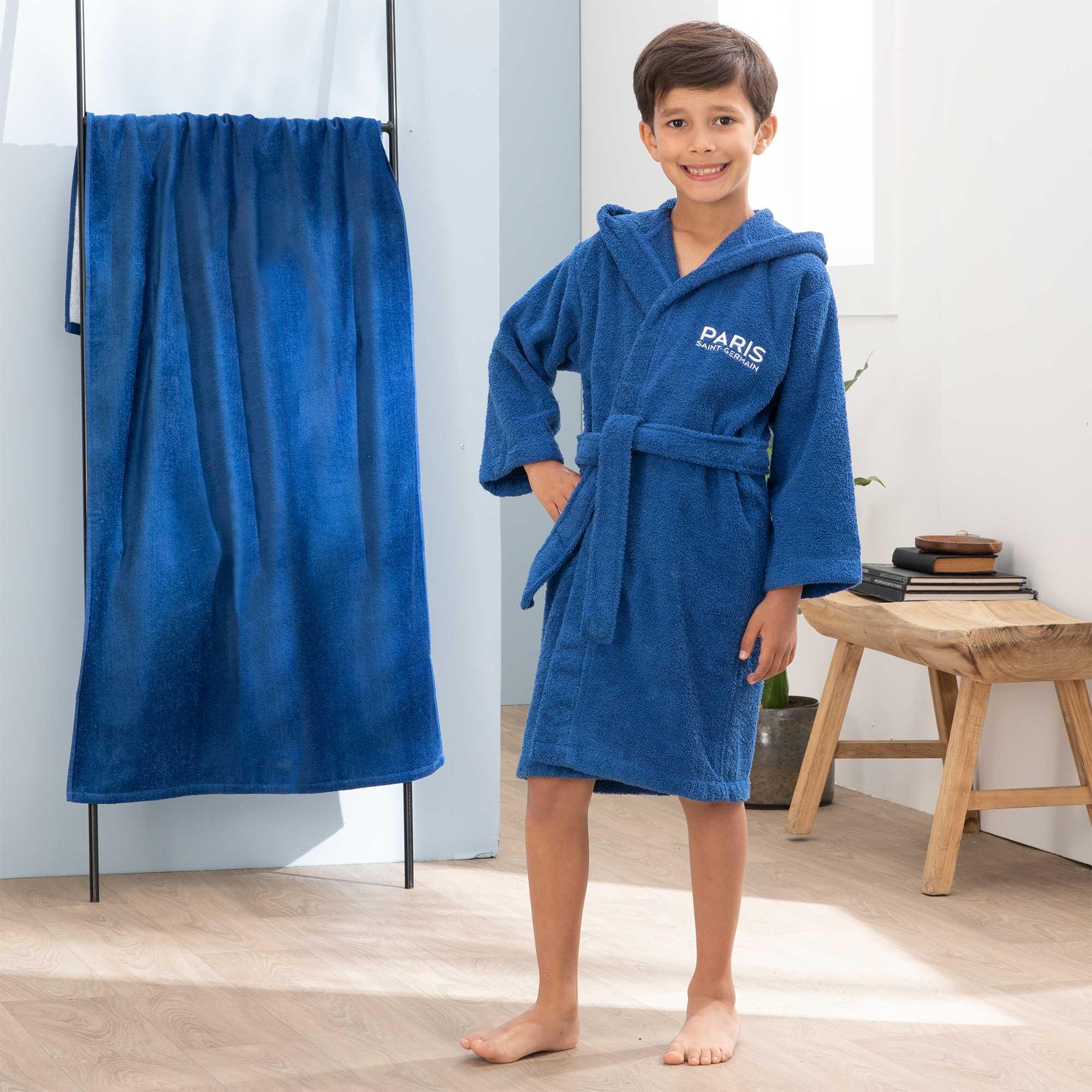 Peignoir de bain enfant 100% coton football Paris - Magique 3/6