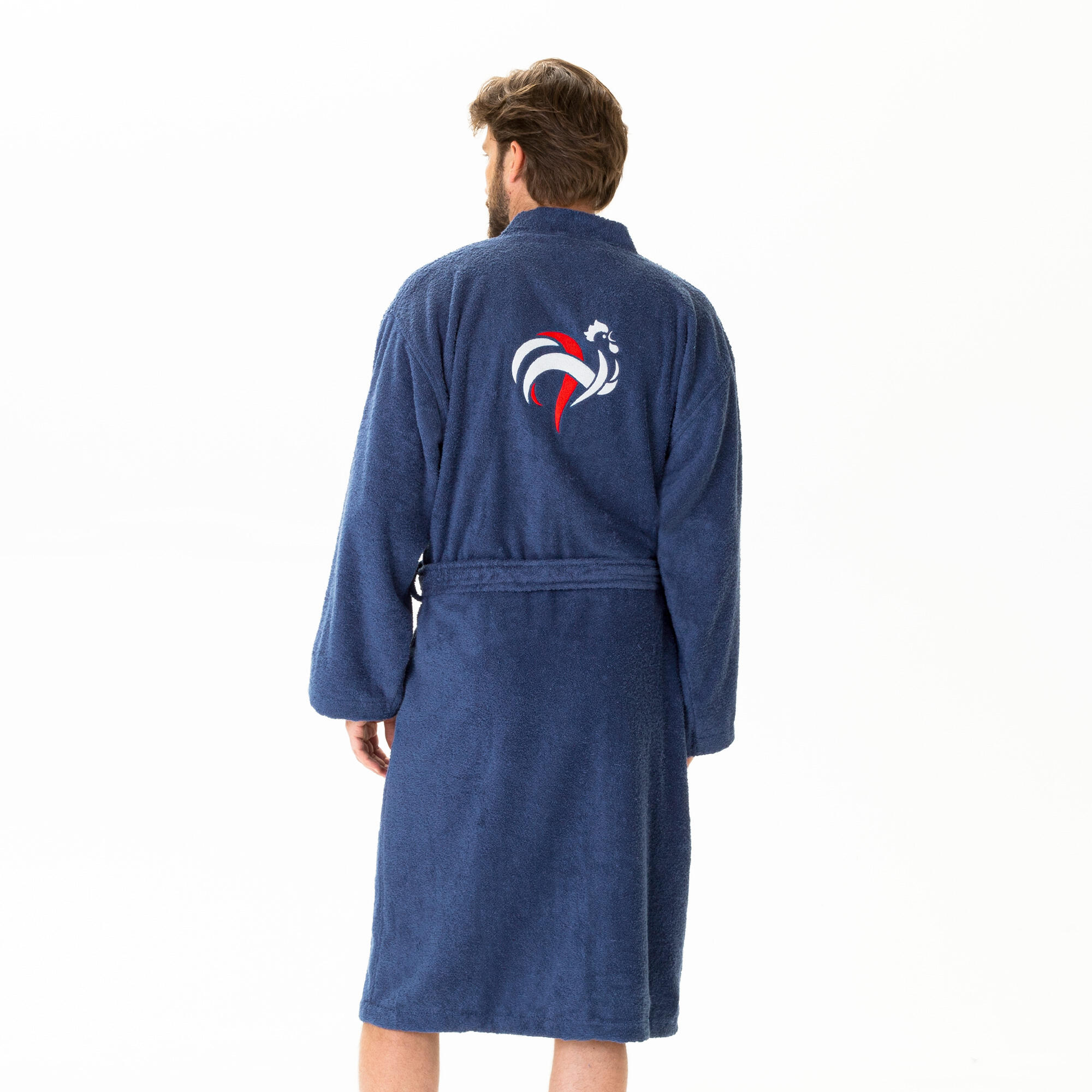 Peignoir de bain adulte 100% coton Equipe de France de football 2/7