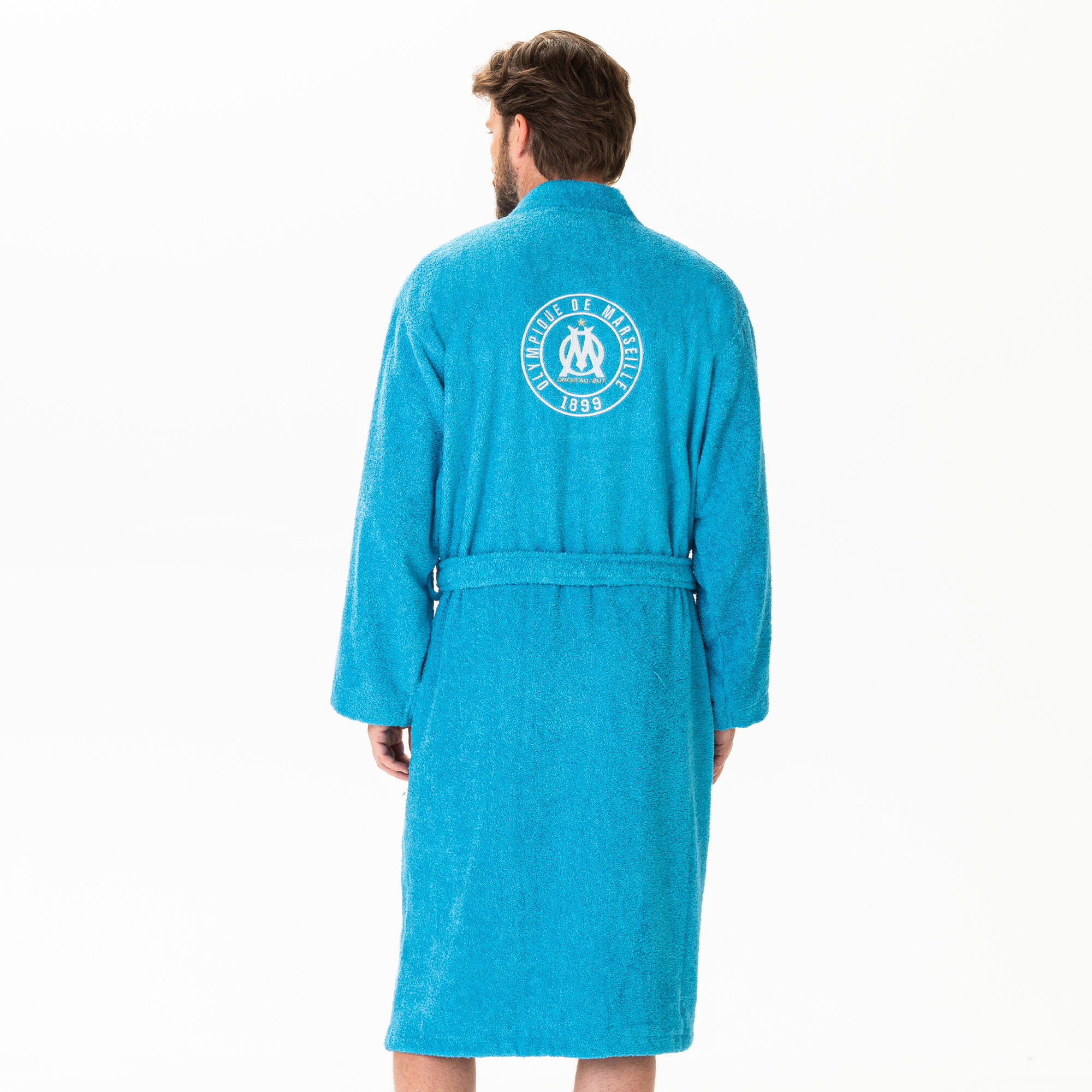 Peignoir de bain adulte 100% coton football Marseille - 1899 2/7
