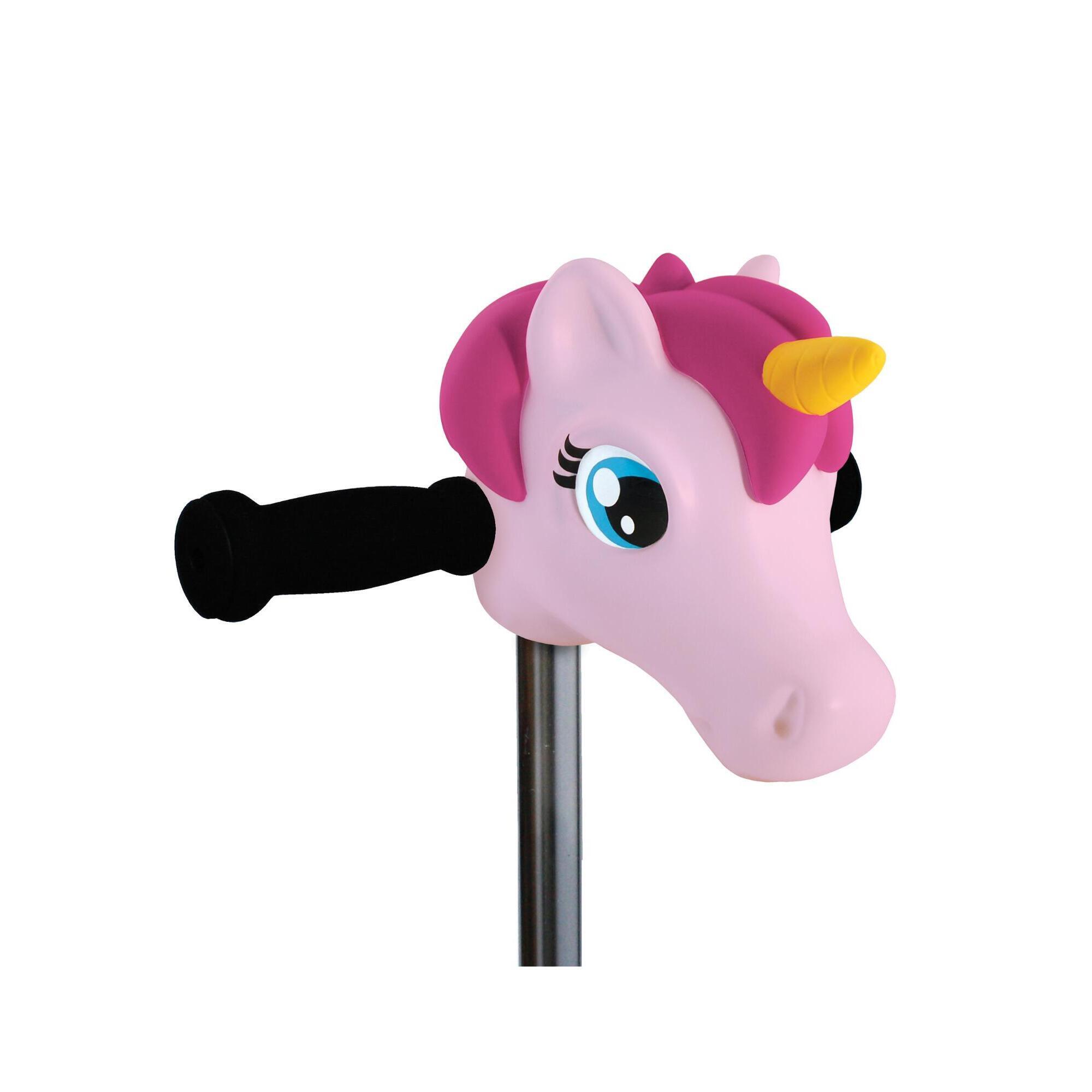 Micro - Tête De Trottinette Licorne  Pastel - Décoration Guidon - Blanc|rose - Taille Unique - Decathlon