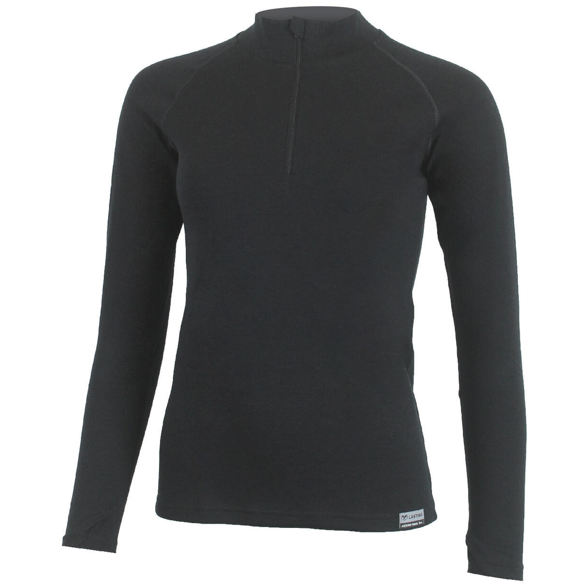 Lasting - Pull Mérinos Femme Laura - Sweat-shirt - Noir - Decathlon