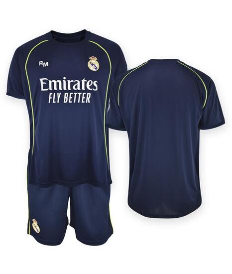 Camiseta Niño Sin Dorsal Real Madrid Segunda Equipación Réplica Oficial 25/26