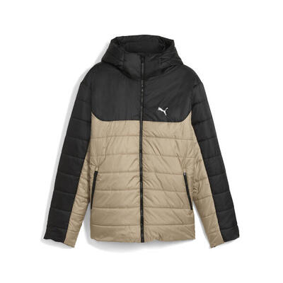 Essentials Wattierte Kapuzenjacke Herren PUMA Ice Coffee Beige