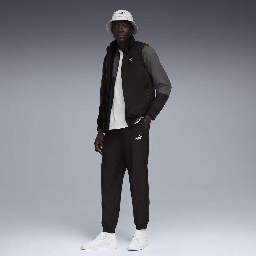 Męski dres z blokami kolorów z tkaniny PUMA Black