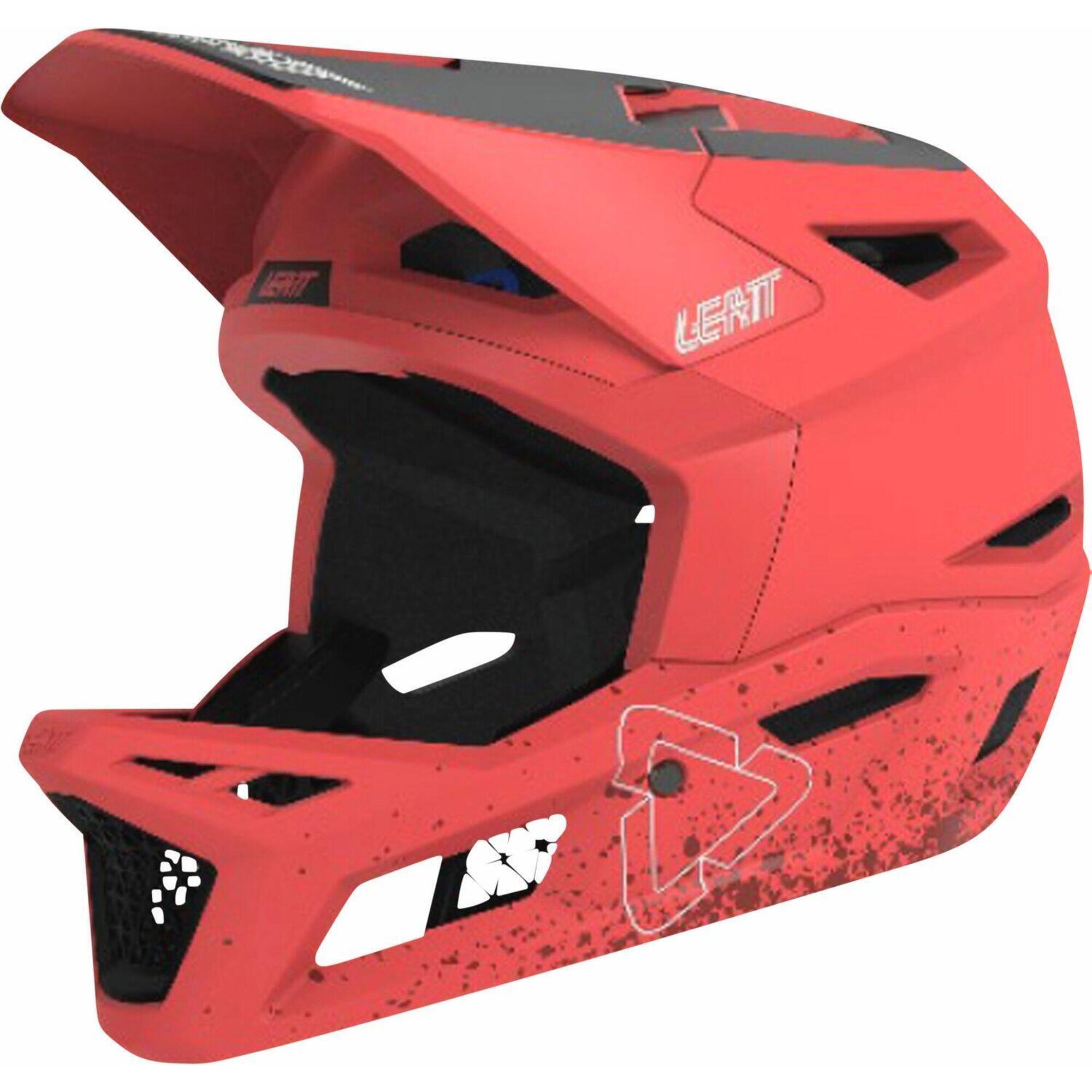 Leatt - Casque Intégral Vtt Gravity 4.0 Ventilé Et Certifié Downhill Orange Homme - Casque - Orange|rose - 40 M - Decathlon