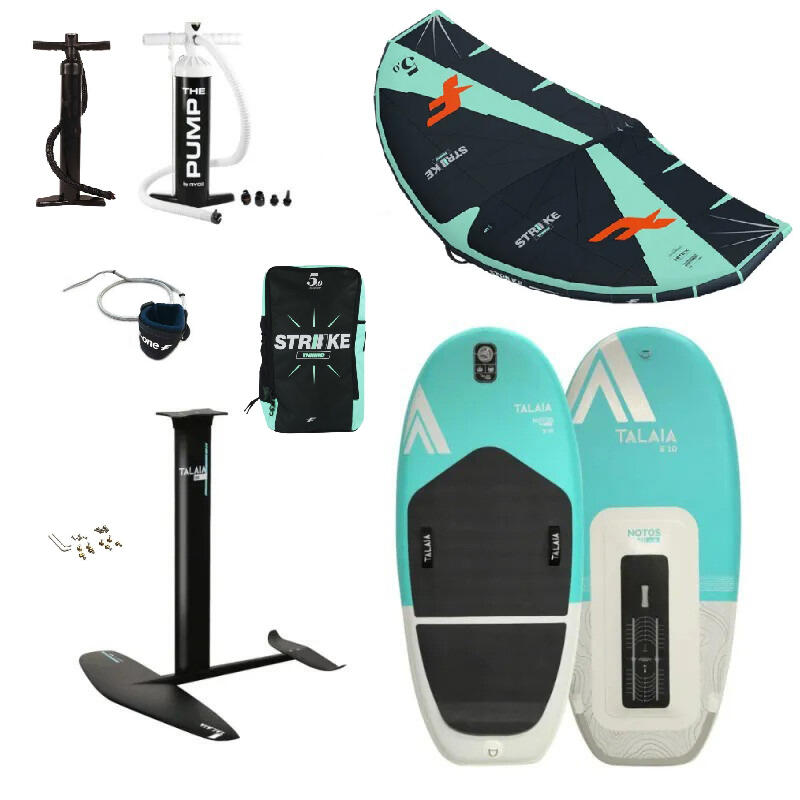 WOW Komplettpaket PRO F-One Strike Talaia Wingfoil, foil, Board, Foil & Zubehör