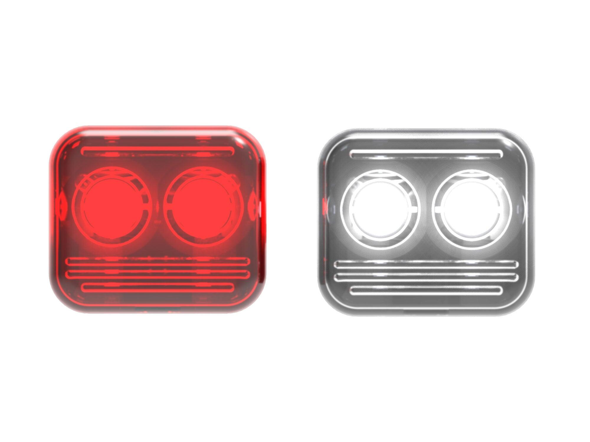 REELIGHT AMS - REEPOWER FLASHING, BICYCLE FRONT + REAR LIGHT SET