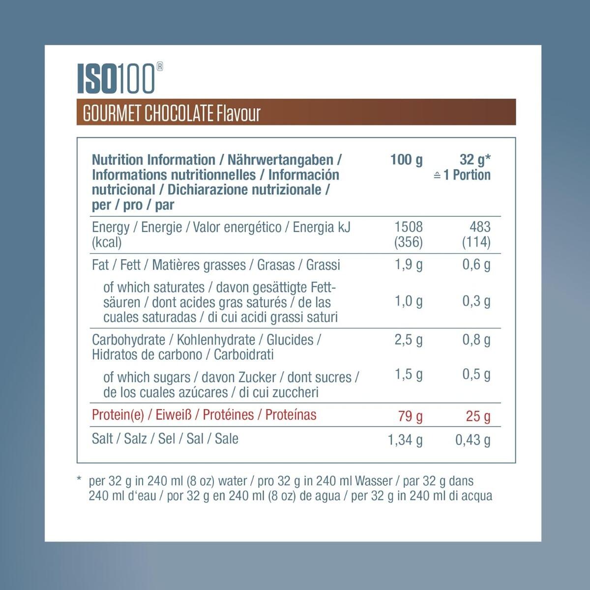 Doy Bag ISO 100 Chocolate 576g Gourmet Chocolate 6/6