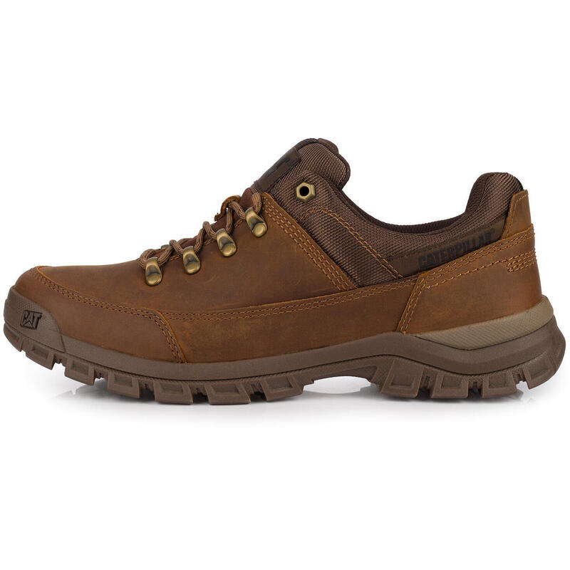 Męskie półbuty brązowe skórzane CATERPILLAR CAT THRESHOLD HIKER LOW