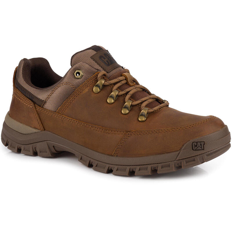 Męskie półbuty brązowe skórzane CATERPILLAR CAT THRESHOLD HIKER LOW