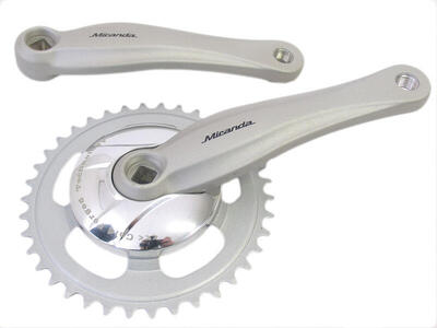 Crankset e-bike bosch-1 isis-delta 170mm zwart