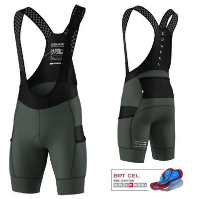 Spodenki rowerowe męskie Biemme Cargo Adventure 25 na szelkach