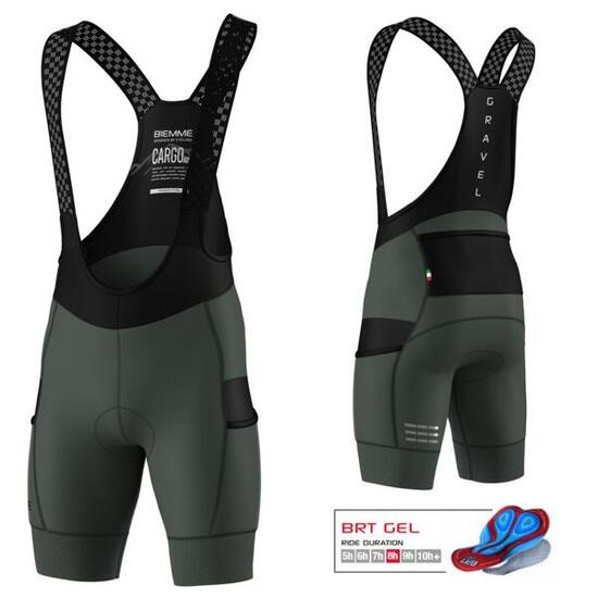 Spodenki rowerowe męskie Biemme Cargo Adventure 25 na szelkach