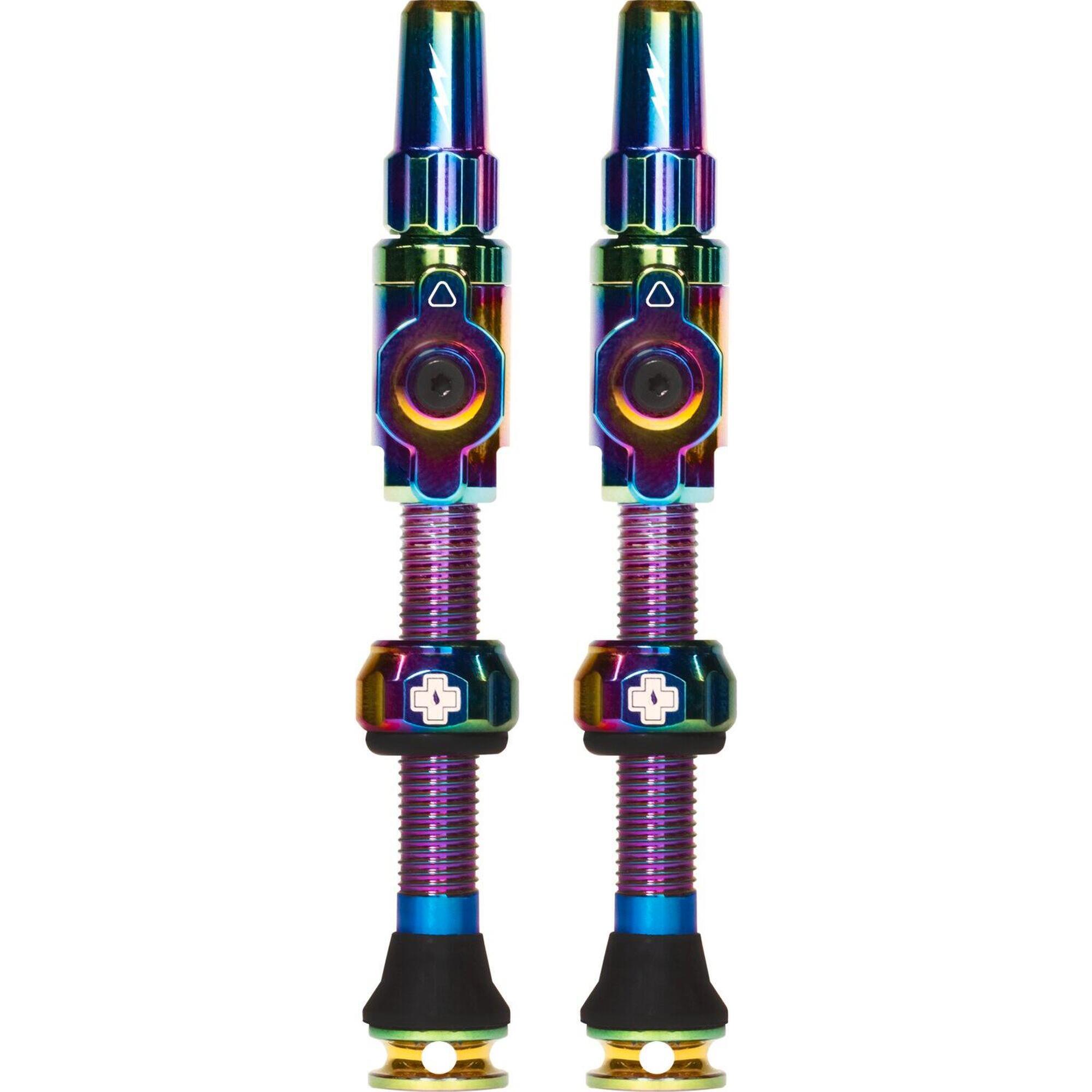 Muc-off - Valves Tubeless Muc-off Big Bore Lite Iridescent - Valve De Gonflage - Multicolore - 75 Mm - Decathlon