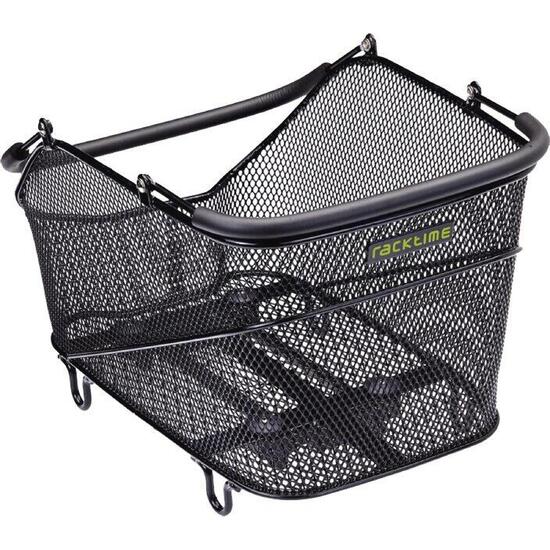 Tylny koszyk rowerowy z uchwytem na bagażniku kompatybilny z systemem snap-it 2.