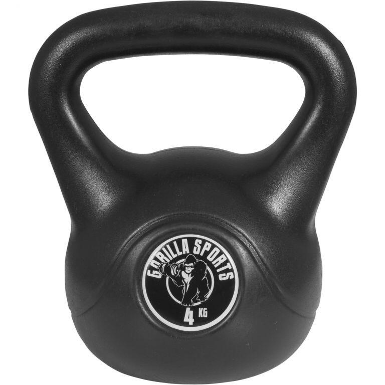 GORILLA SPORTS Kettlebell - Kunststoff Kugelhantel, 2 bis 20 kg, Schwunghantel, Kugelgewicht