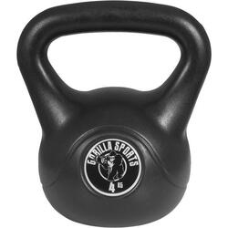 KETTLEBELL NOIR AVEC REVÊTEMENT PLASTIQUE | MUSCULATION| AU CHOIX DE 2KG À 20KG