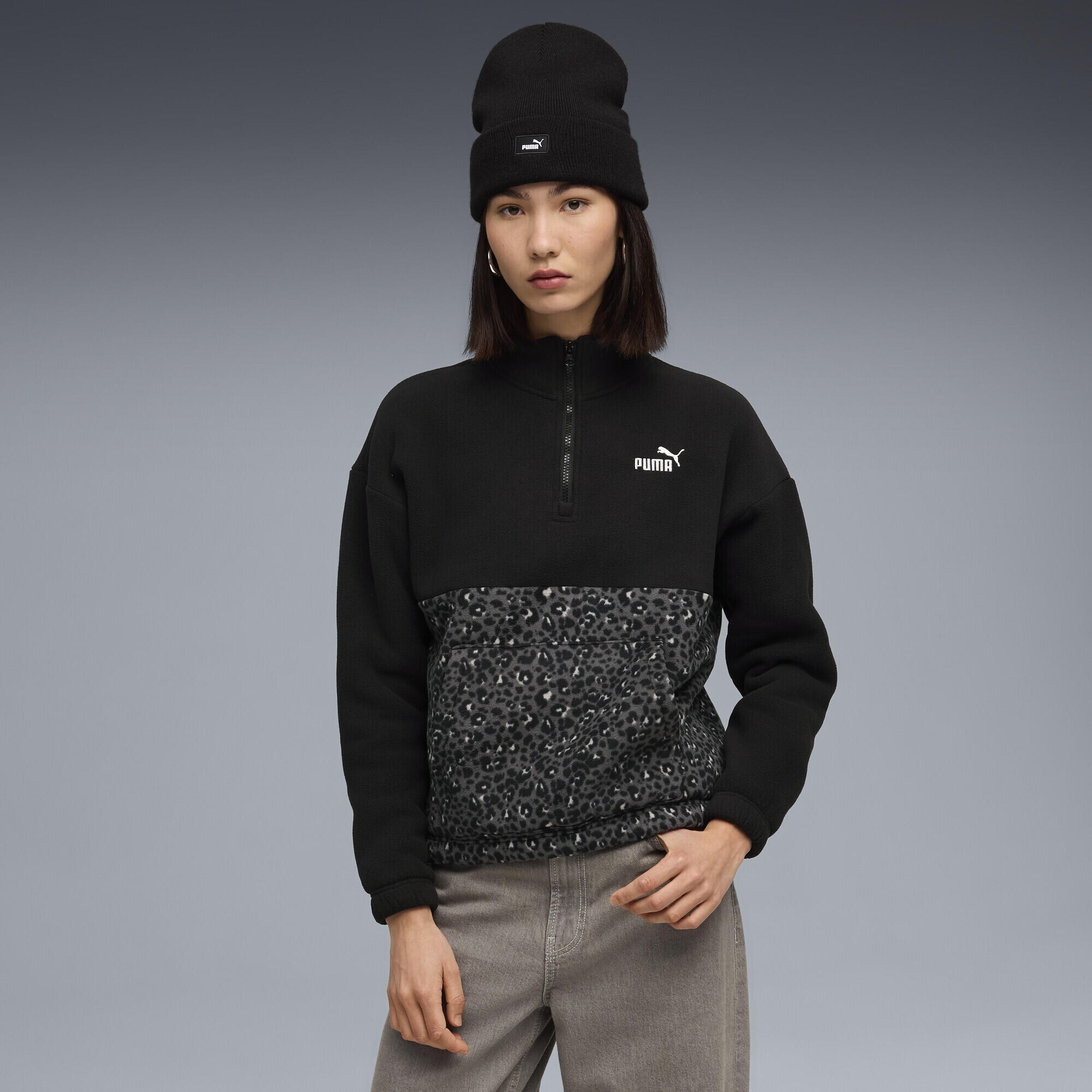 Sweat col rond décontracté à imprimé animal Essentials Femme PUMA 2/5