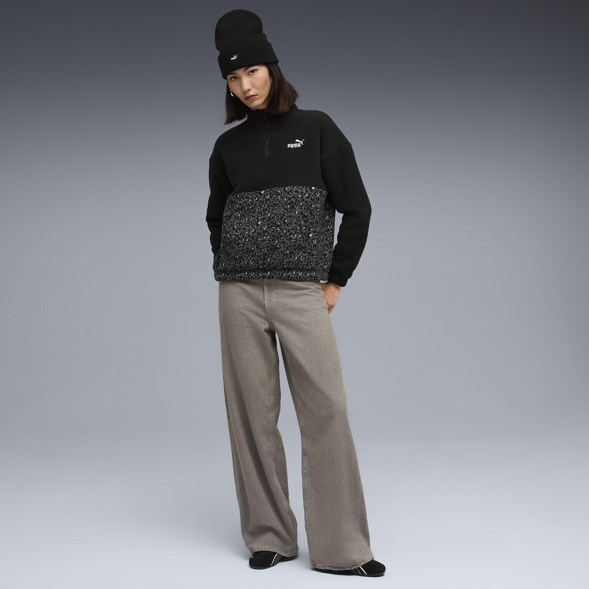Sweat col rond décontracté à imprimé animal Essentials Femme PUMA 4/5