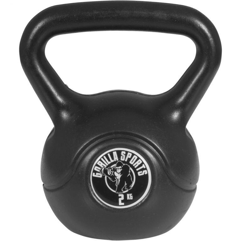 GORILLA SPORTS Kettlebell de plástico 2-20 KG