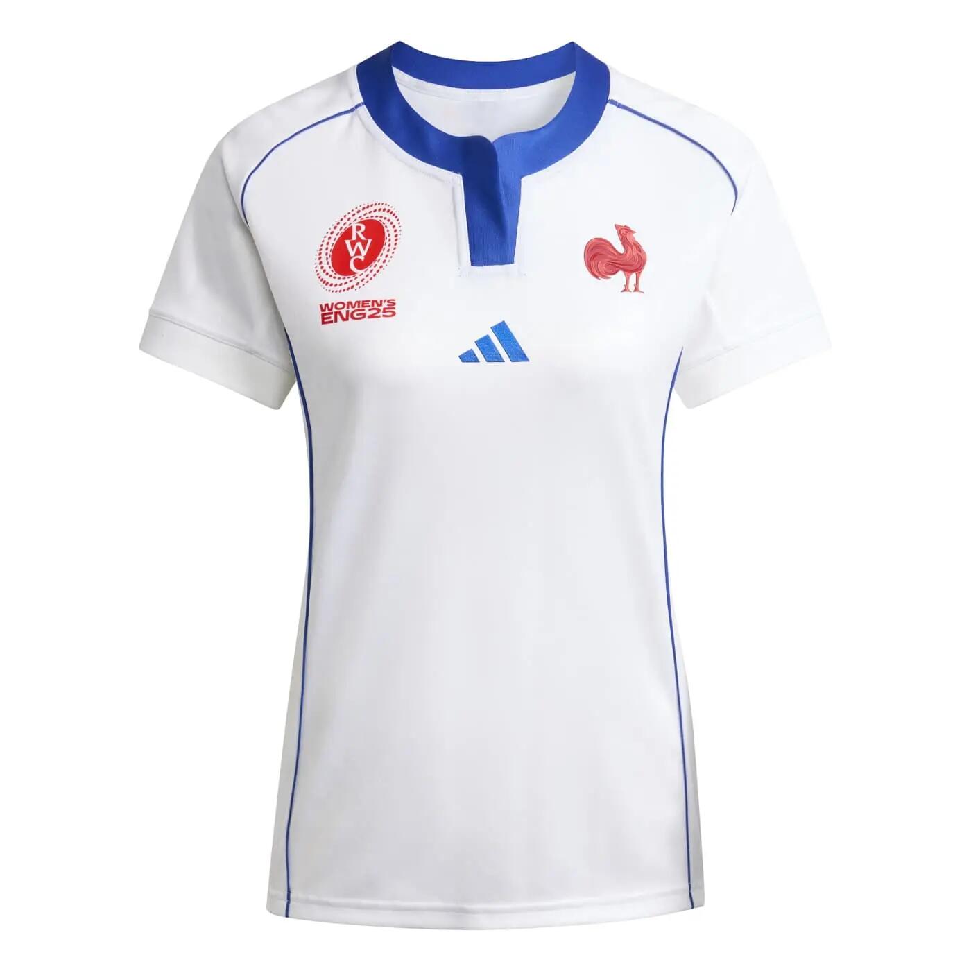 France Women's Replica Away Rugby Jersey WRWC25 3/7