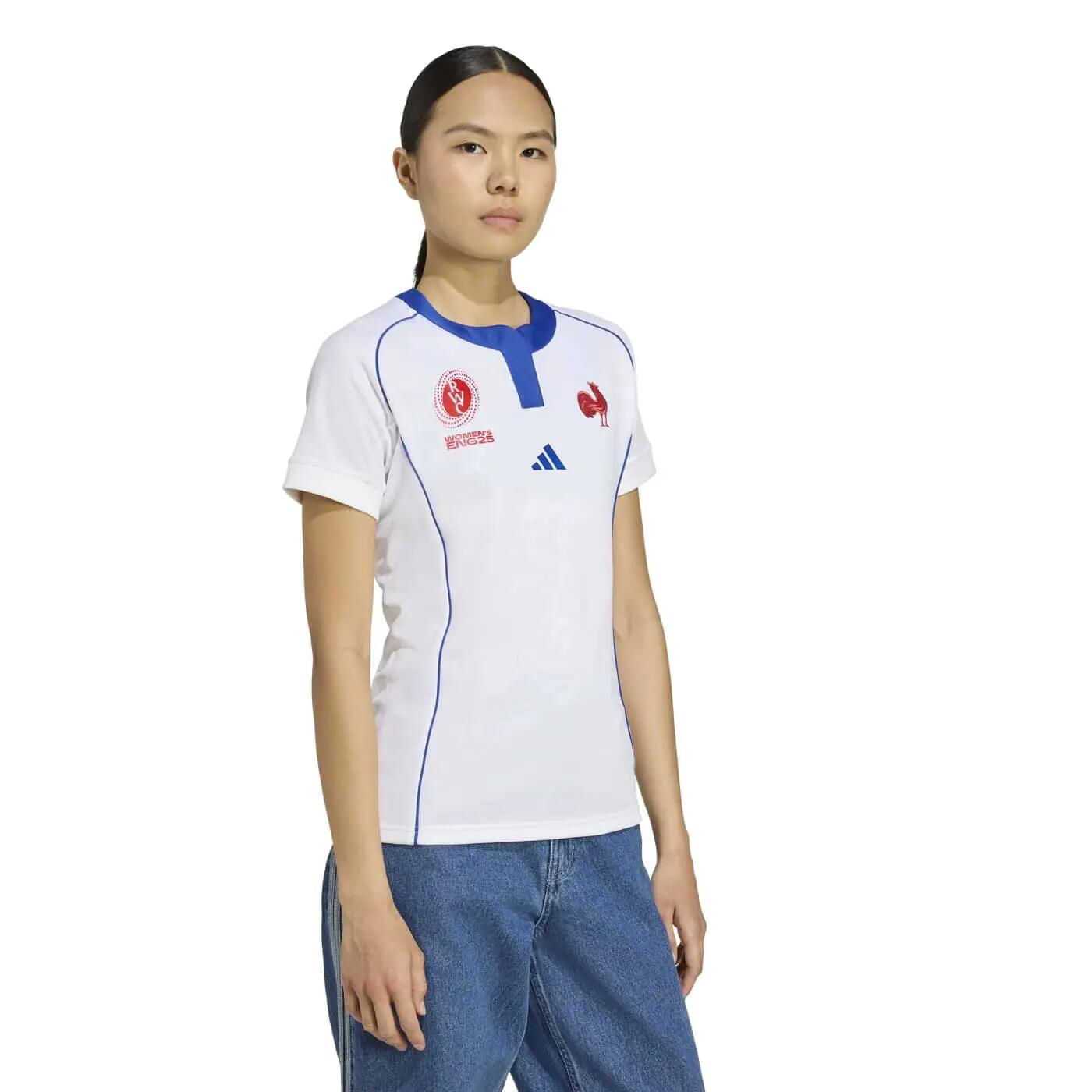 France Women's Replica Away Rugby Jersey WRWC25 5/7