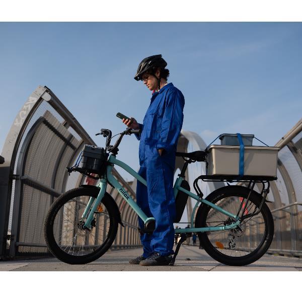 Bici elettrica cargo Nilox C2 250W per famiglia e città 7/7