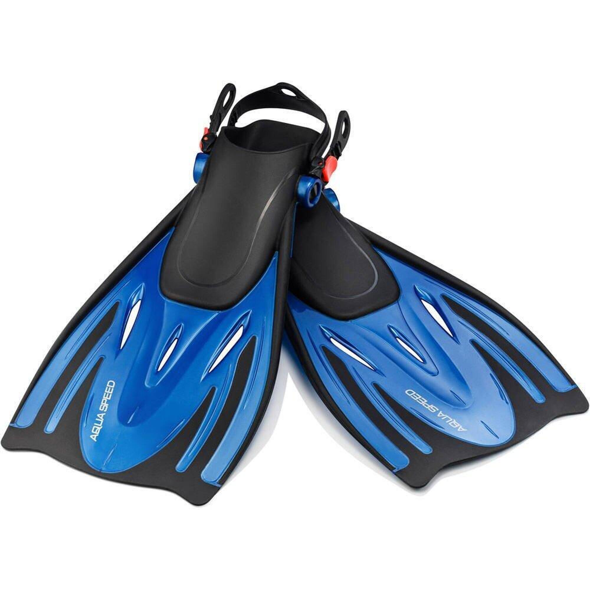 Aqua Speed - Palmes De Plongée En Apnée Pour Enfants Aqua-speed Wombat - Palmes - Bleu|noir - 27/31 - Decathlon