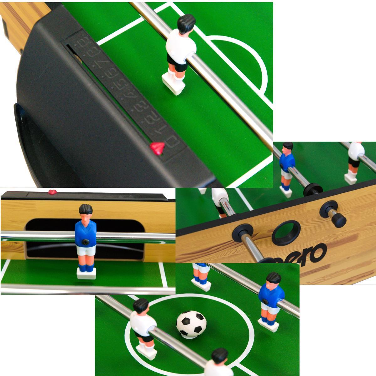 Multi-Spiele-Tisch, Billard, Airhockey, Tischtennis Enero  9W1 121x61x80CM 6/7